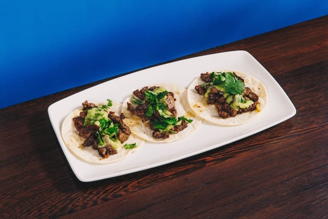 Flank Steak Tacos.